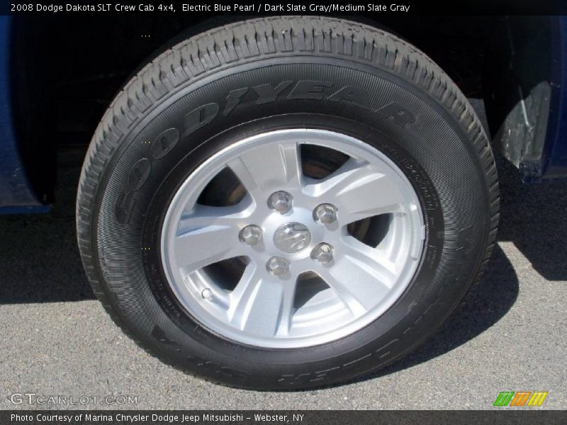 Electric Blue Pearl / Dark Slate Gray/Medium Slate Gray 2008 Dodge Dakota SLT Crew Cab 4x4