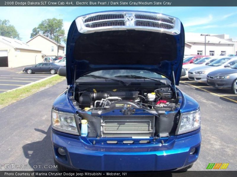 Electric Blue Pearl / Dark Slate Gray/Medium Slate Gray 2008 Dodge Dakota SLT Crew Cab 4x4
