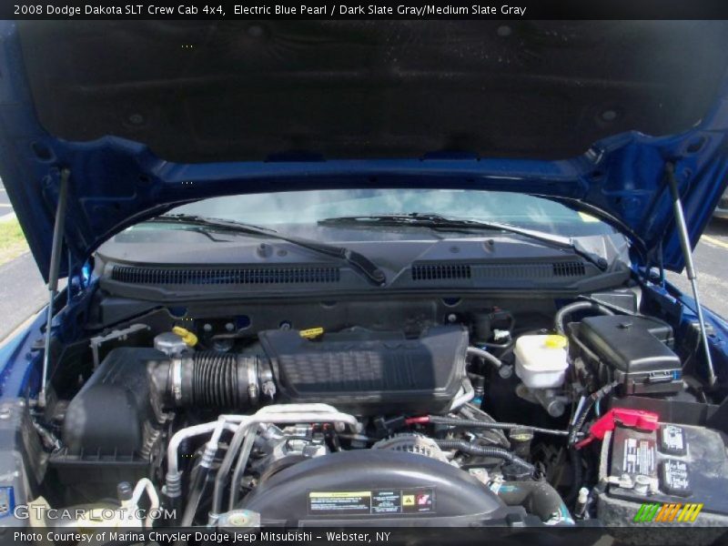 Electric Blue Pearl / Dark Slate Gray/Medium Slate Gray 2008 Dodge Dakota SLT Crew Cab 4x4