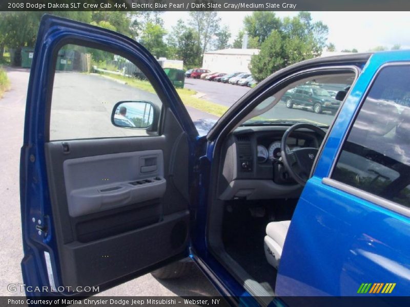 Electric Blue Pearl / Dark Slate Gray/Medium Slate Gray 2008 Dodge Dakota SLT Crew Cab 4x4