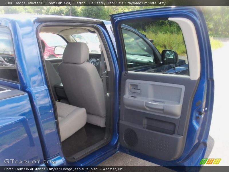 Electric Blue Pearl / Dark Slate Gray/Medium Slate Gray 2008 Dodge Dakota SLT Crew Cab 4x4