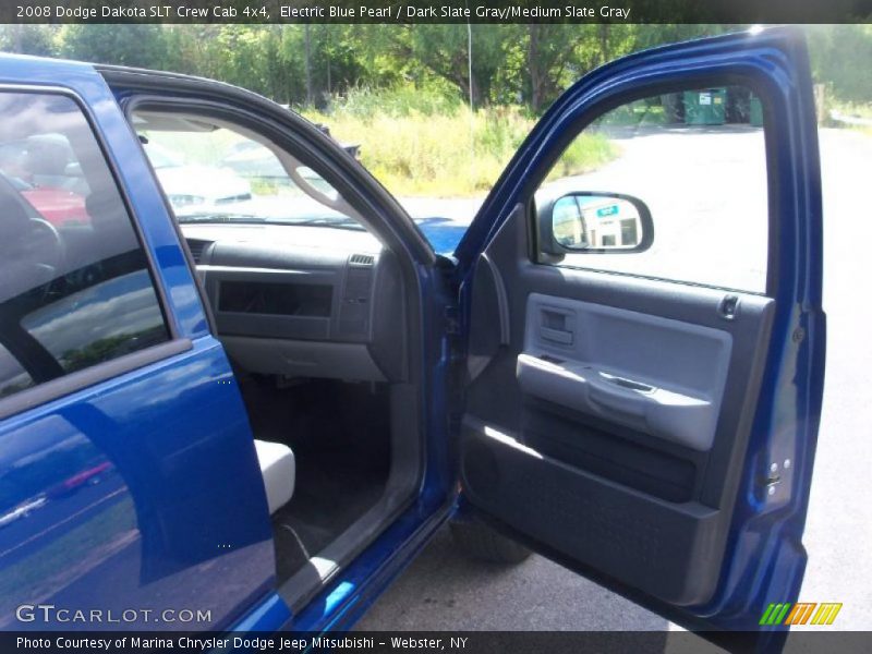 Electric Blue Pearl / Dark Slate Gray/Medium Slate Gray 2008 Dodge Dakota SLT Crew Cab 4x4