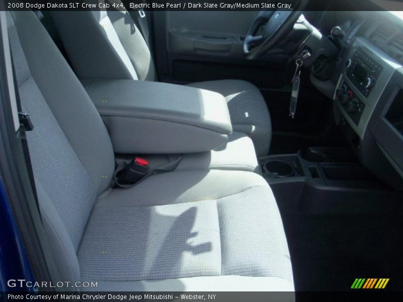 Electric Blue Pearl / Dark Slate Gray/Medium Slate Gray 2008 Dodge Dakota SLT Crew Cab 4x4