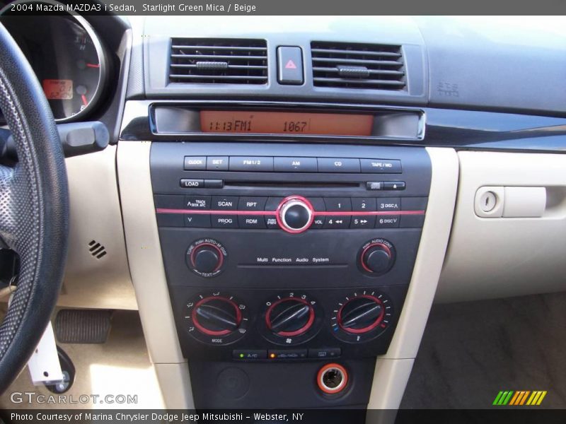 Starlight Green Mica / Beige 2004 Mazda MAZDA3 i Sedan