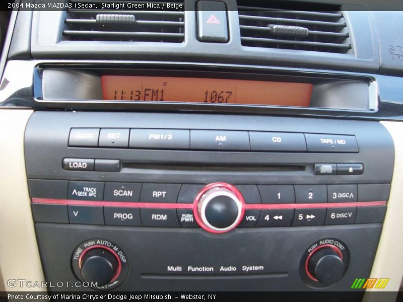 Starlight Green Mica / Beige 2004 Mazda MAZDA3 i Sedan