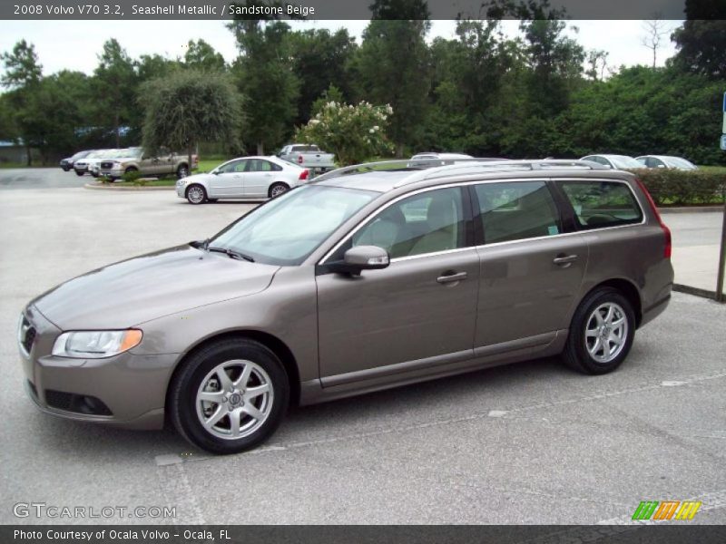 Seashell Metallic / Sandstone Beige 2008 Volvo V70 3.2