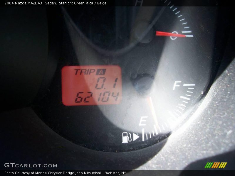 Starlight Green Mica / Beige 2004 Mazda MAZDA3 i Sedan