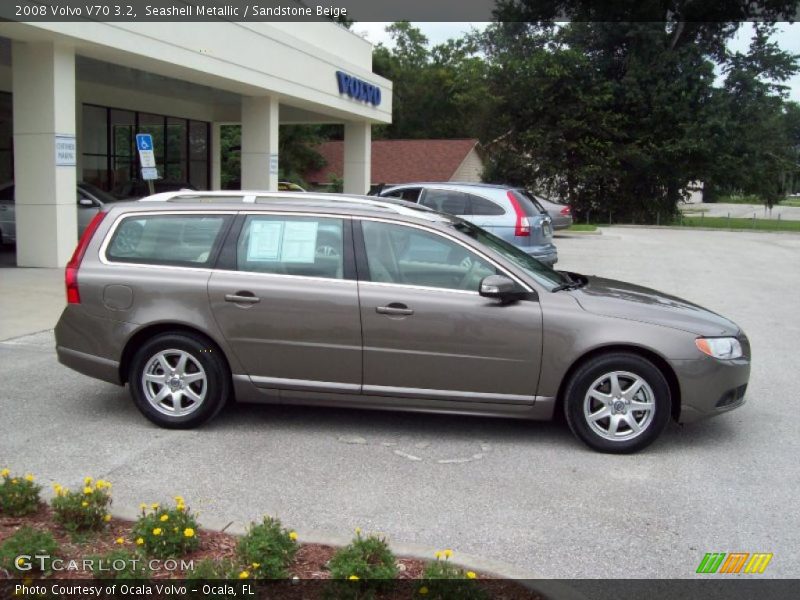 Seashell Metallic / Sandstone Beige 2008 Volvo V70 3.2