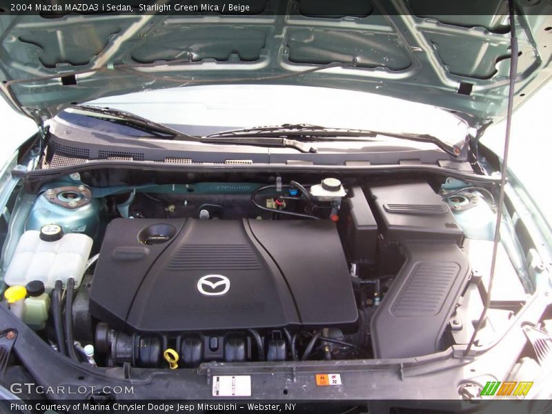 Starlight Green Mica / Beige 2004 Mazda MAZDA3 i Sedan