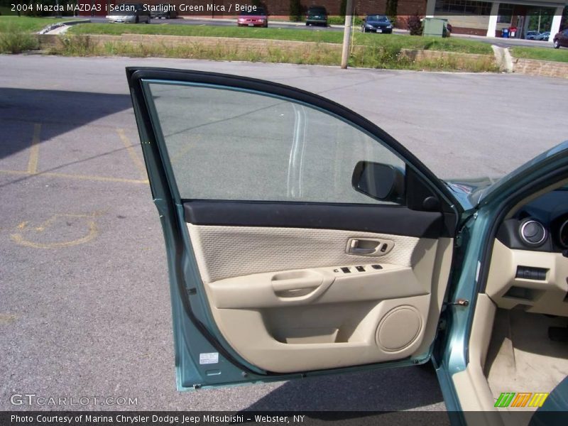 Starlight Green Mica / Beige 2004 Mazda MAZDA3 i Sedan