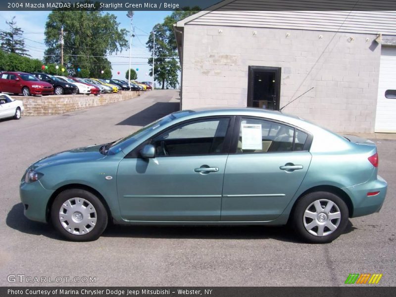 Starlight Green Mica / Beige 2004 Mazda MAZDA3 i Sedan