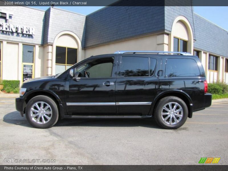 Liquid Onyx Black / Charcoal 2008 Infiniti QX 56