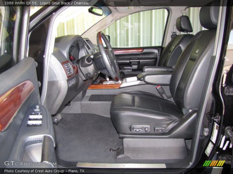 Liquid Onyx Black / Charcoal 2008 Infiniti QX 56