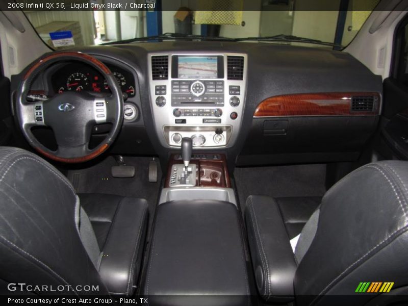 Liquid Onyx Black / Charcoal 2008 Infiniti QX 56