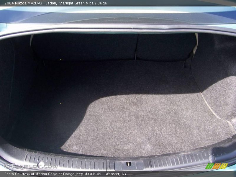 Starlight Green Mica / Beige 2004 Mazda MAZDA3 i Sedan