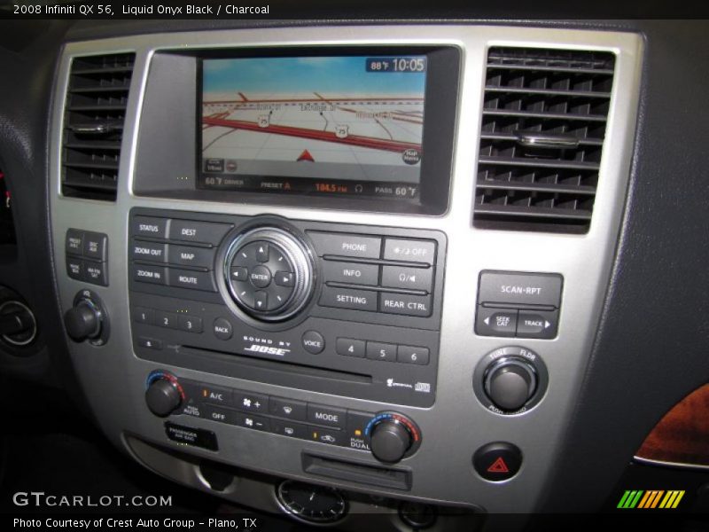 Liquid Onyx Black / Charcoal 2008 Infiniti QX 56