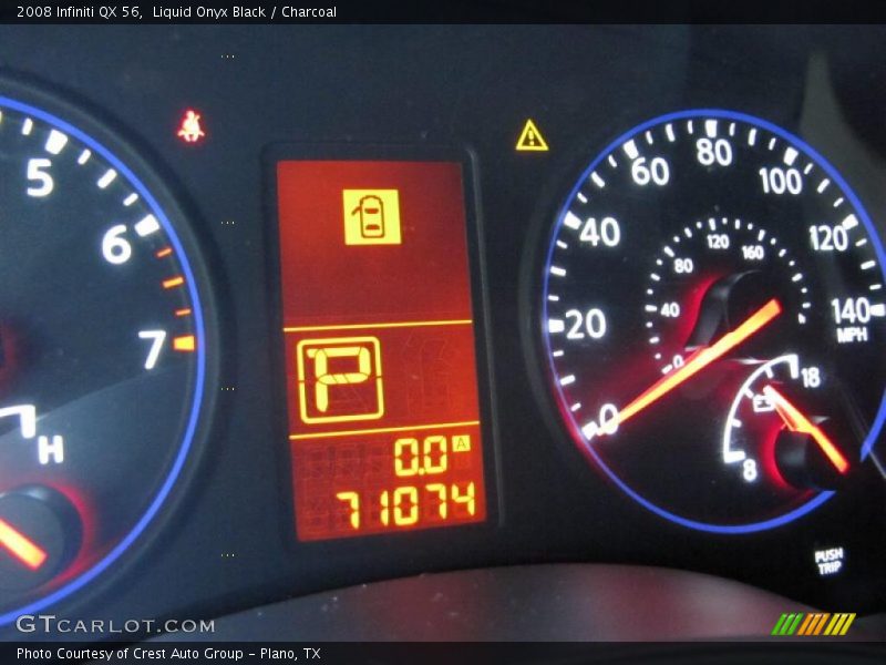 Liquid Onyx Black / Charcoal 2008 Infiniti QX 56