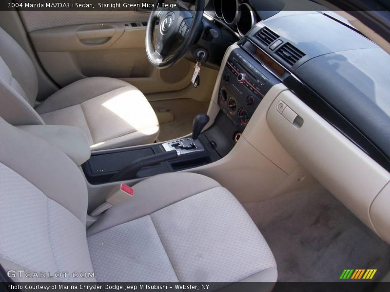 Starlight Green Mica / Beige 2004 Mazda MAZDA3 i Sedan