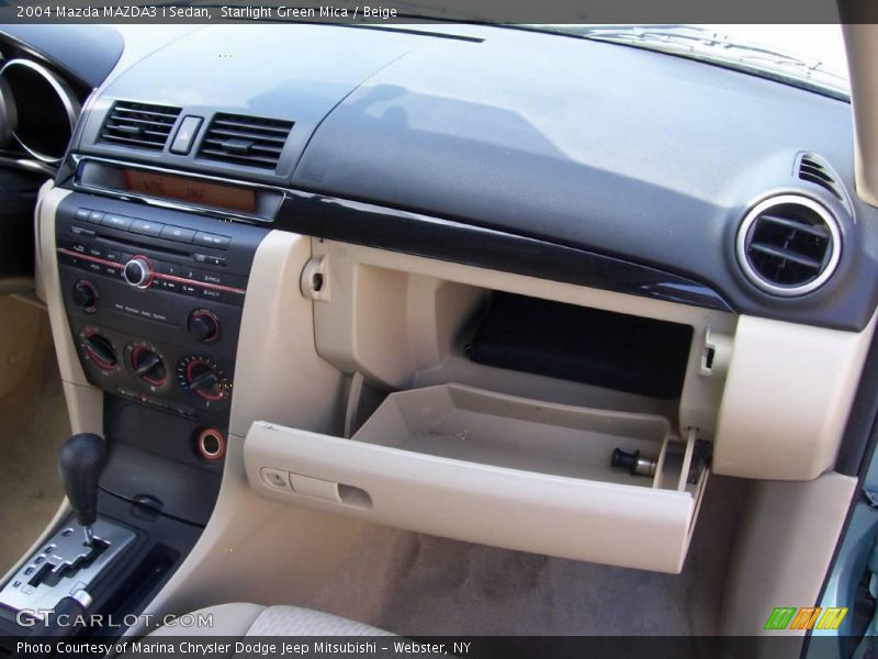 Starlight Green Mica / Beige 2004 Mazda MAZDA3 i Sedan