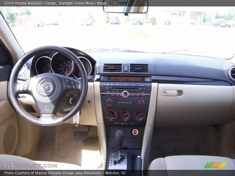 Starlight Green Mica / Beige 2004 Mazda MAZDA3 i Sedan