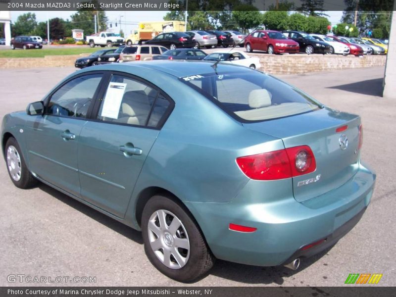 Starlight Green Mica / Beige 2004 Mazda MAZDA3 i Sedan