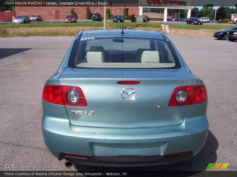 Starlight Green Mica / Beige 2004 Mazda MAZDA3 i Sedan
