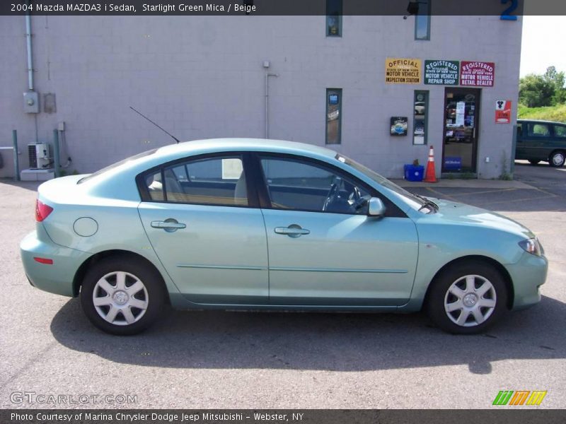 Starlight Green Mica / Beige 2004 Mazda MAZDA3 i Sedan