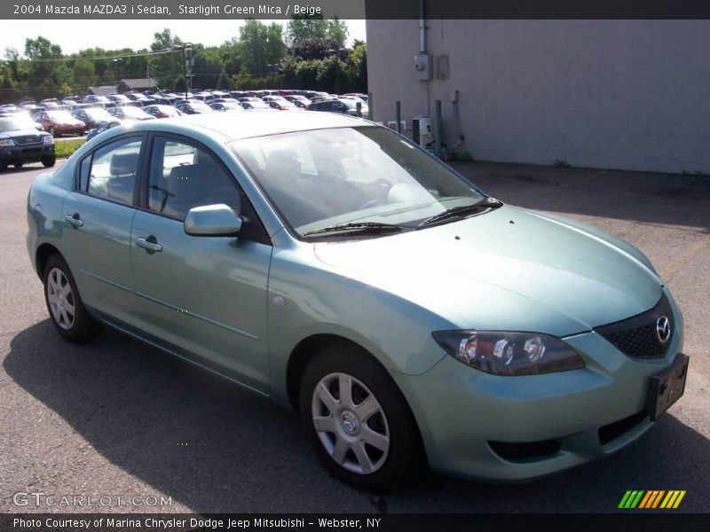 Starlight Green Mica / Beige 2004 Mazda MAZDA3 i Sedan