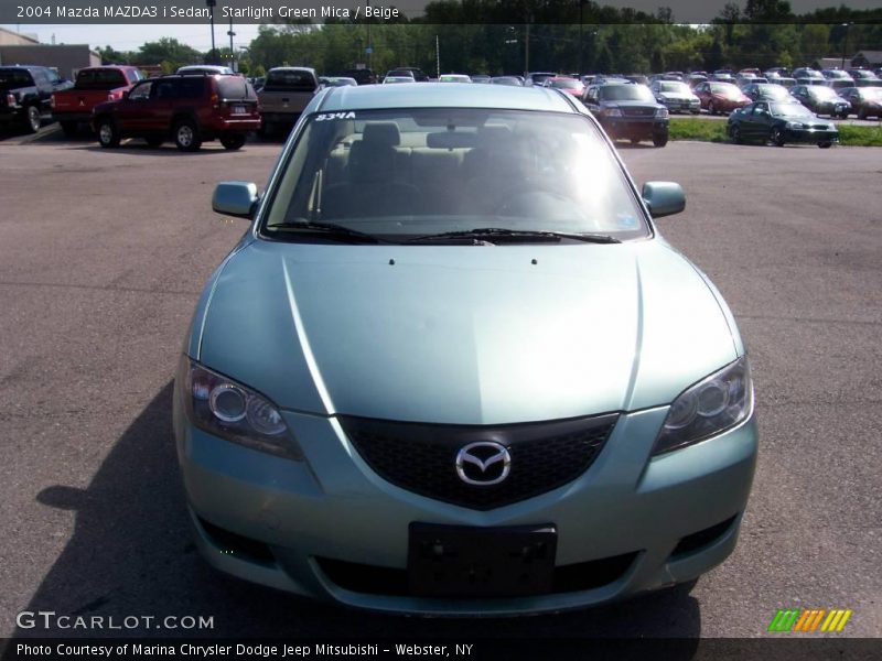 Starlight Green Mica / Beige 2004 Mazda MAZDA3 i Sedan