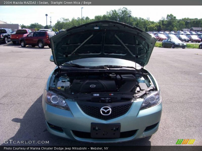 Starlight Green Mica / Beige 2004 Mazda MAZDA3 i Sedan