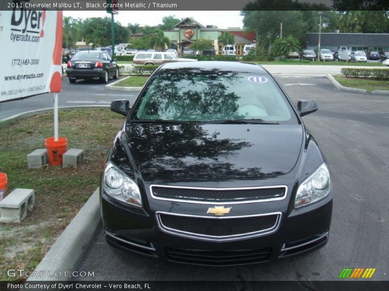 Black Granite Metallic / Titanium 2011 Chevrolet Malibu LT