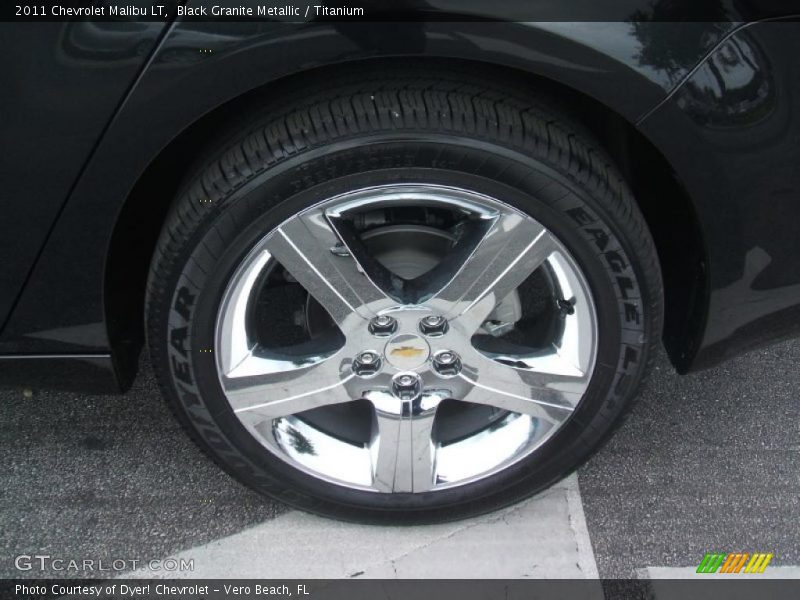 Black Granite Metallic / Titanium 2011 Chevrolet Malibu LT