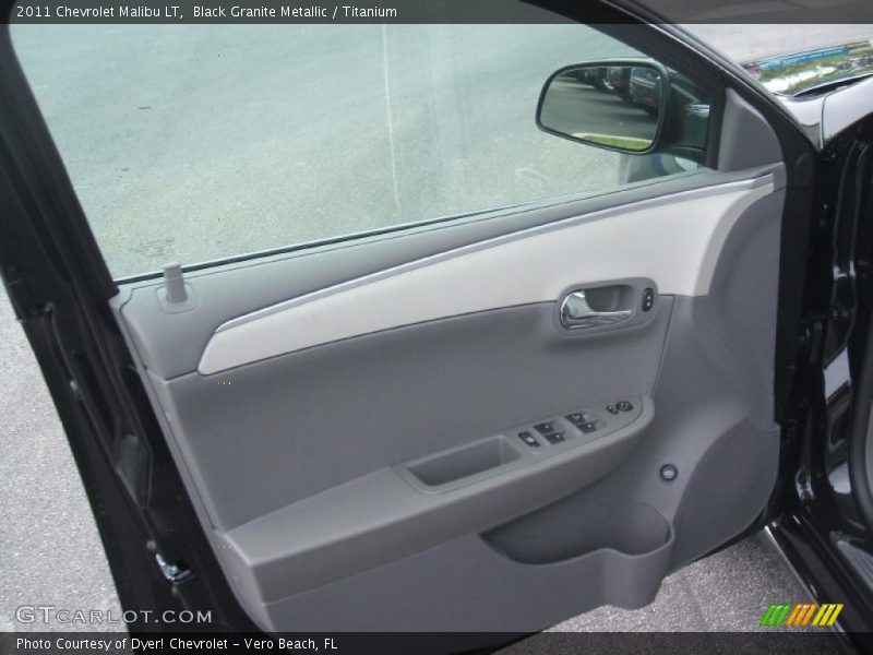 Black Granite Metallic / Titanium 2011 Chevrolet Malibu LT