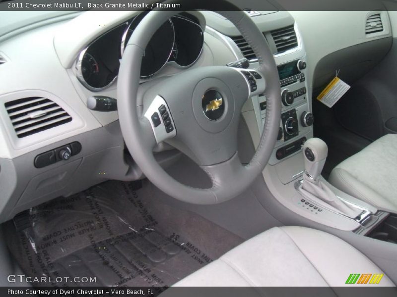 Black Granite Metallic / Titanium 2011 Chevrolet Malibu LT