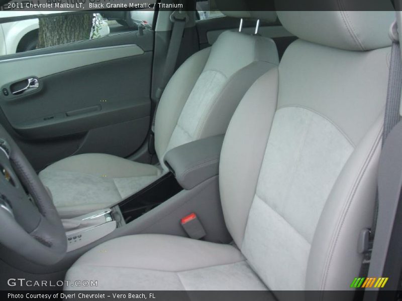 Black Granite Metallic / Titanium 2011 Chevrolet Malibu LT