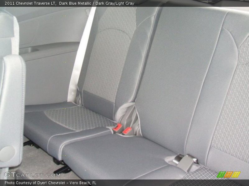 Dark Blue Metallic / Dark Gray/Light Gray 2011 Chevrolet Traverse LT