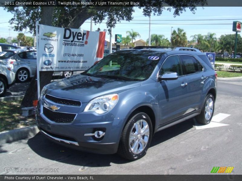 Twilight Blue Metallic / Light Titanium/Jet Black 2011 Chevrolet Equinox LTZ