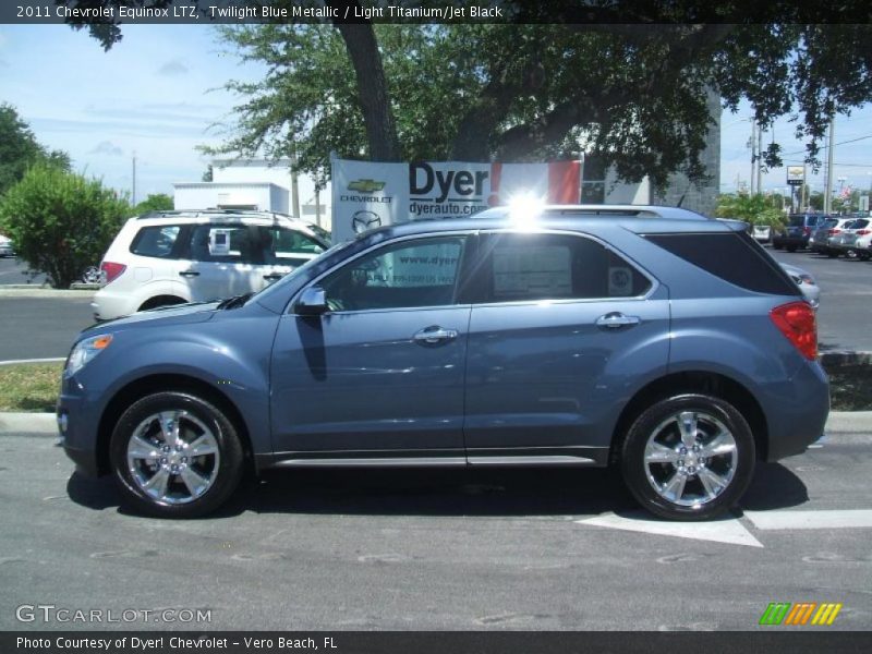 Twilight Blue Metallic / Light Titanium/Jet Black 2011 Chevrolet Equinox LTZ