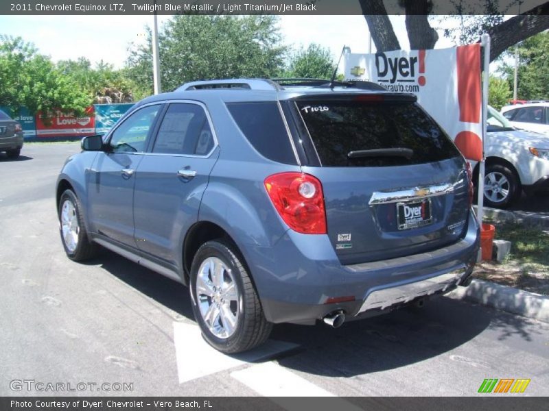 Twilight Blue Metallic / Light Titanium/Jet Black 2011 Chevrolet Equinox LTZ