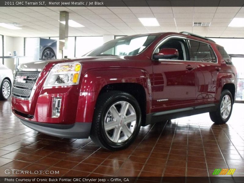 Merlot Jewel Metallic / Jet Black 2011 GMC Terrain SLT
