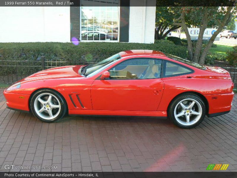 Red / Tan 1999 Ferrari 550 Maranello