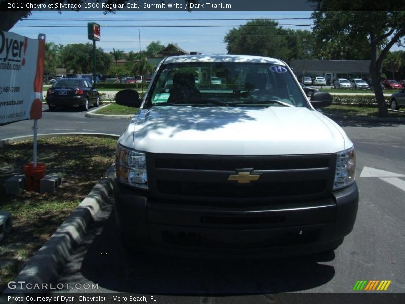Summit White / Dark Titanium 2011 Chevrolet Silverado 1500 Regular Cab