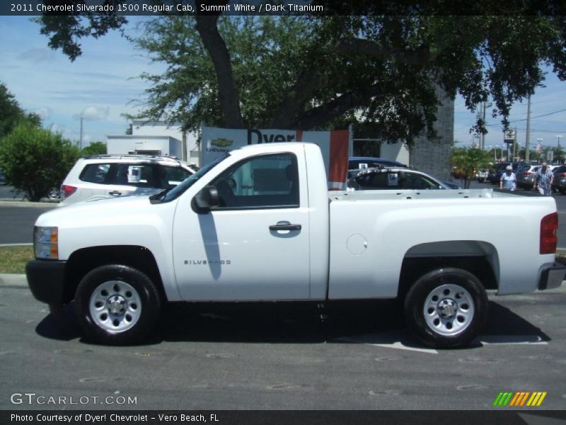 Summit White / Dark Titanium 2011 Chevrolet Silverado 1500 Regular Cab
