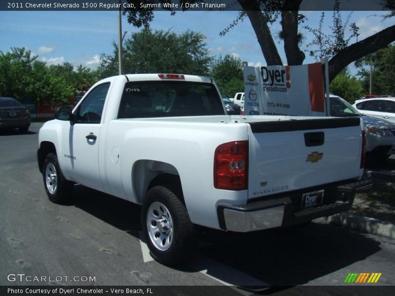 Summit White / Dark Titanium 2011 Chevrolet Silverado 1500 Regular Cab