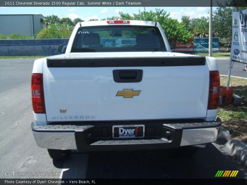 Summit White / Dark Titanium 2011 Chevrolet Silverado 1500 Regular Cab