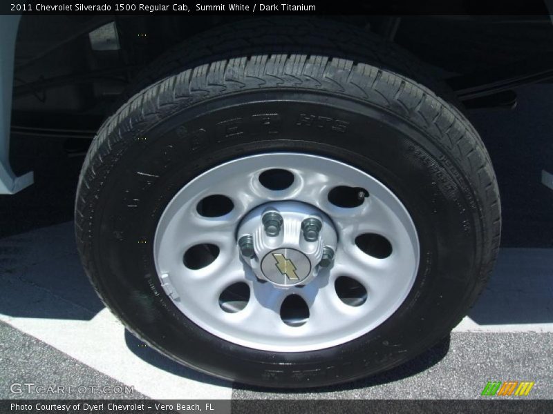 Summit White / Dark Titanium 2011 Chevrolet Silverado 1500 Regular Cab