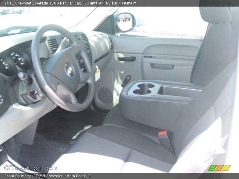 Summit White / Dark Titanium 2011 Chevrolet Silverado 1500 Regular Cab