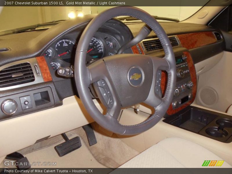 Gold Mist Metallic / Light Cashmere 2007 Chevrolet Suburban 1500 LS