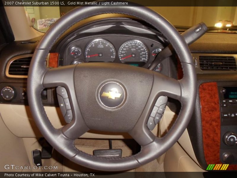 Gold Mist Metallic / Light Cashmere 2007 Chevrolet Suburban 1500 LS