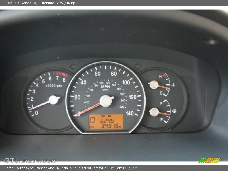 Titanium Gray / Beige 2009 Kia Rondo LX